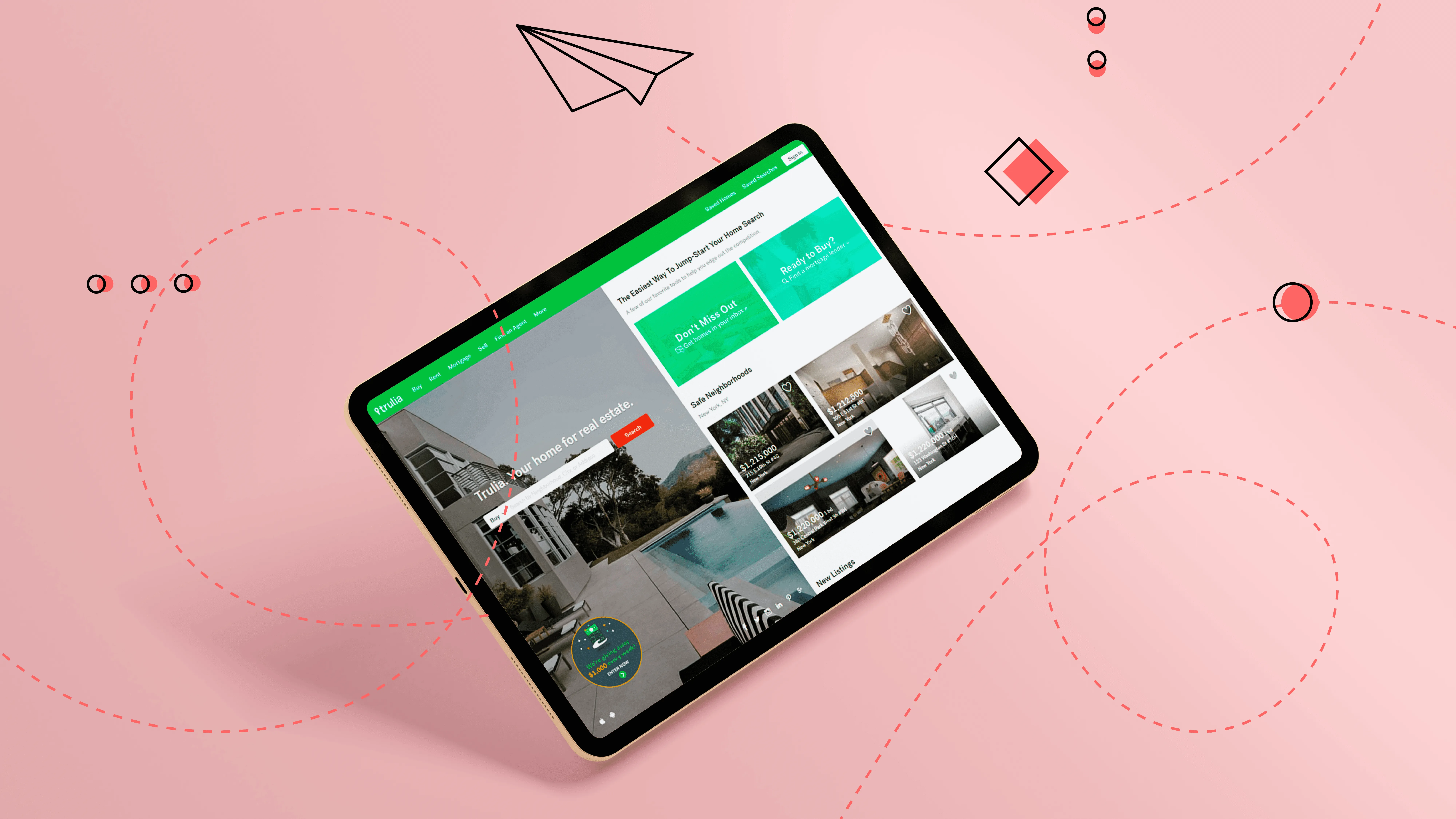 real estate app design