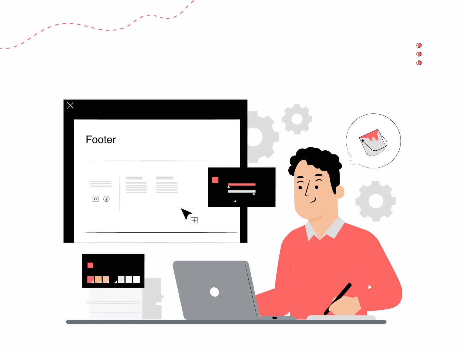 website footer design