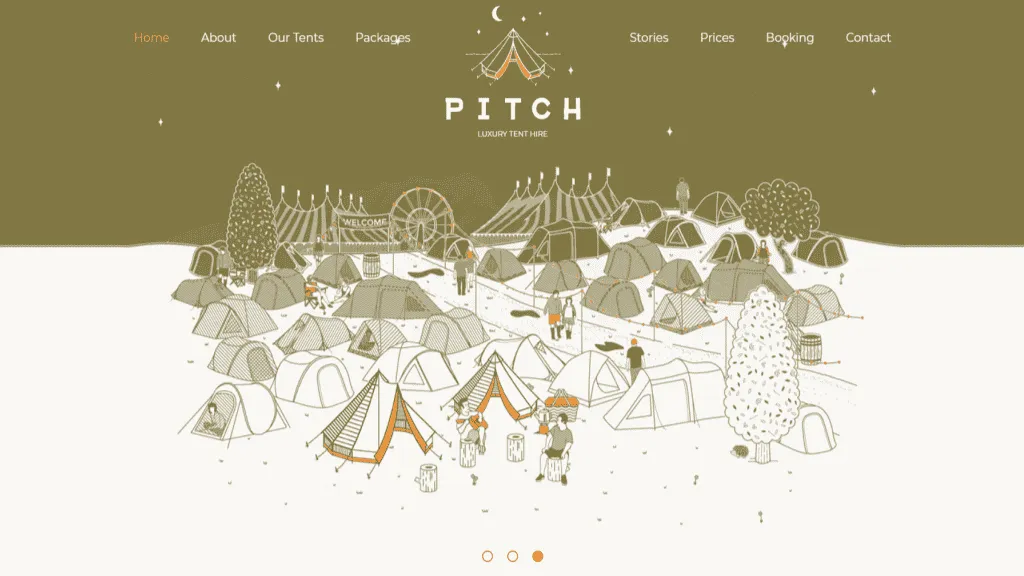 web design illustrations to attract users attention