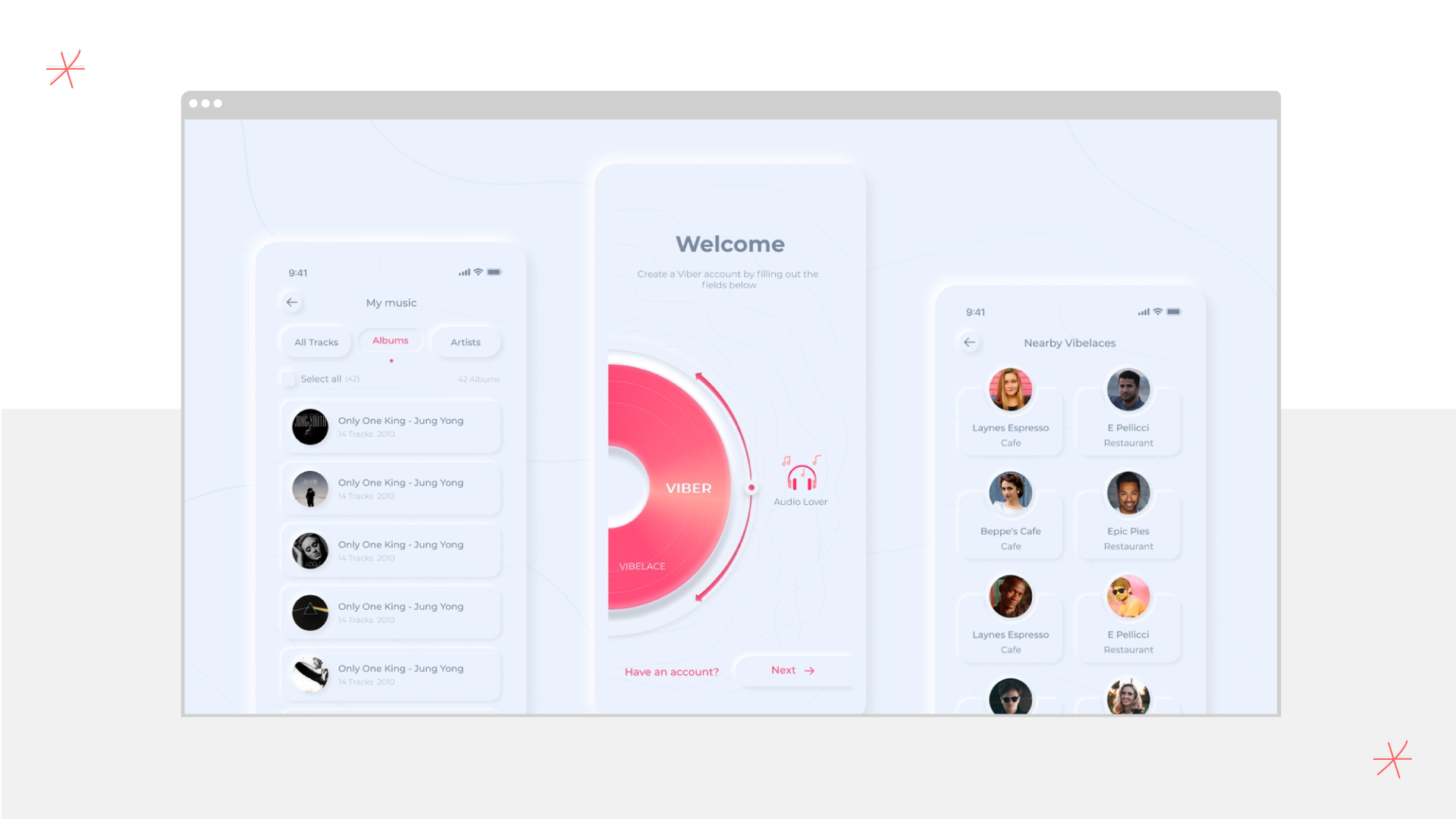 Gapsy minimal mobile app design