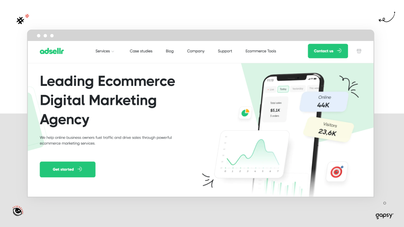 cta buttons gapsy's design