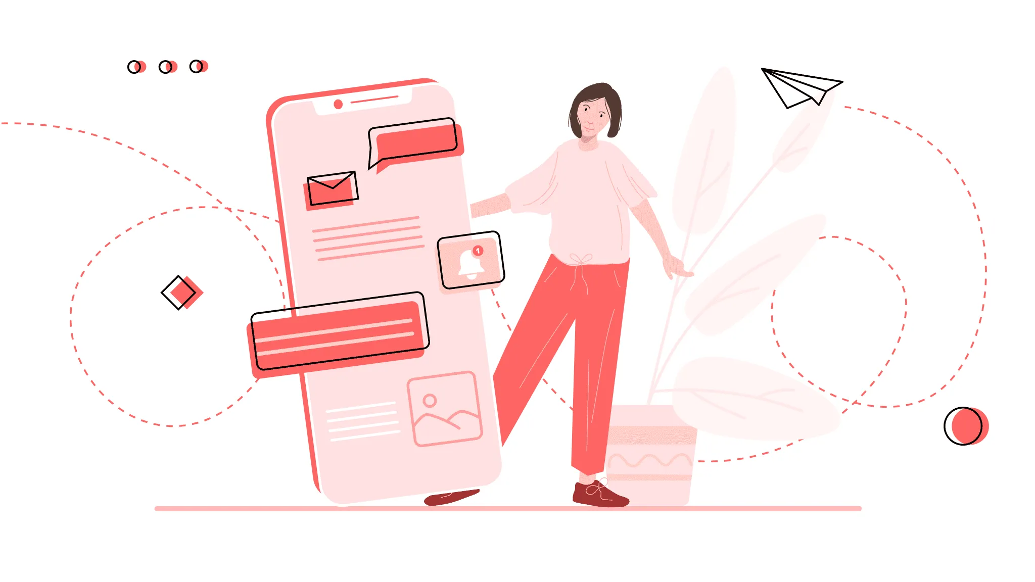 push notification for real estate mobile app design