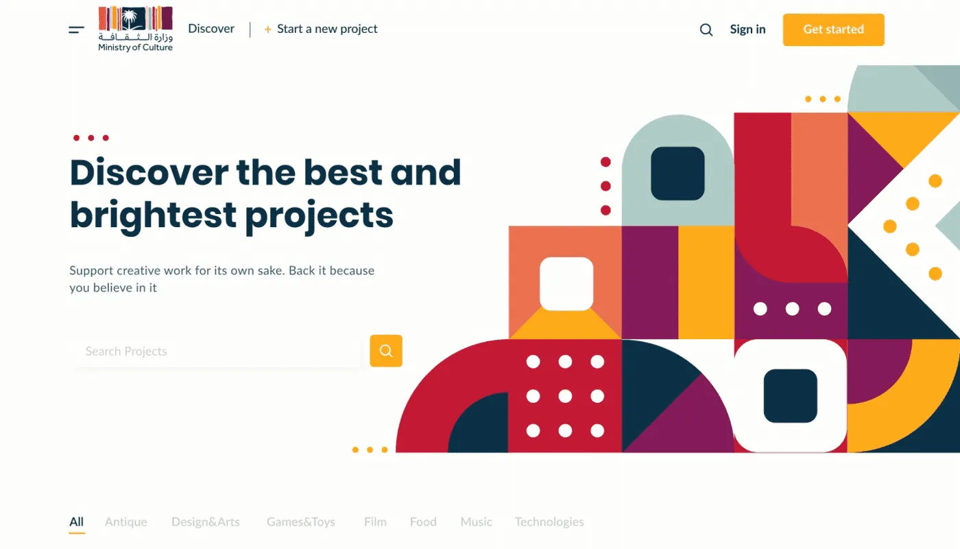 abstract art web design trend