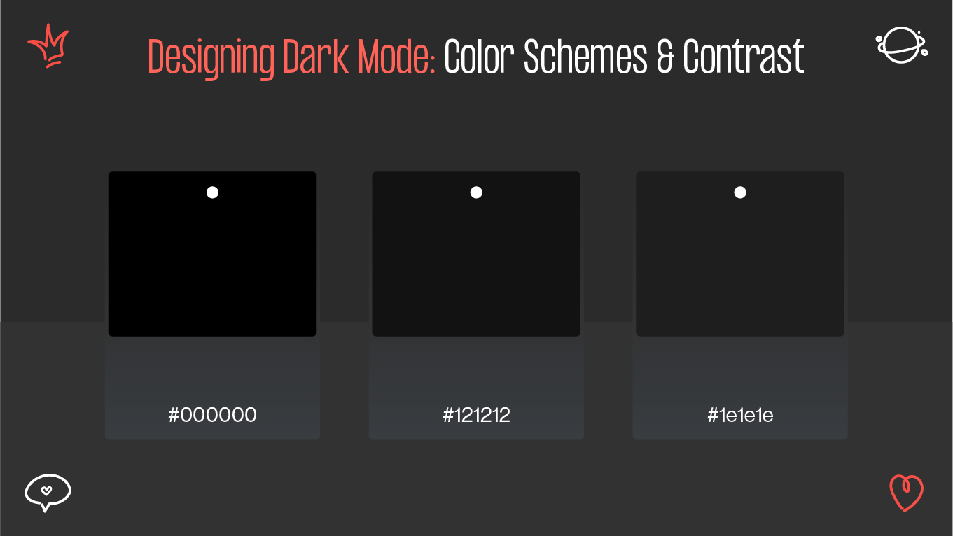 dark mode color schemes