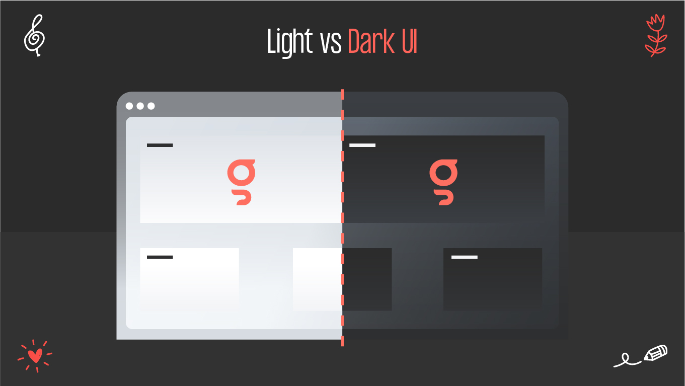 light vs dark ui
