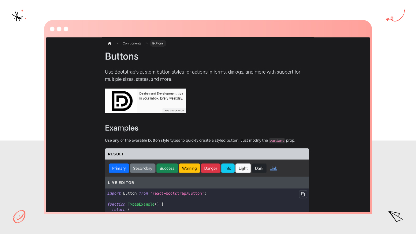 React Bootstrap component library