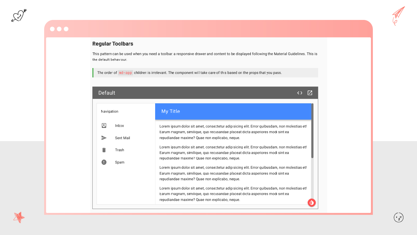vue material component library
