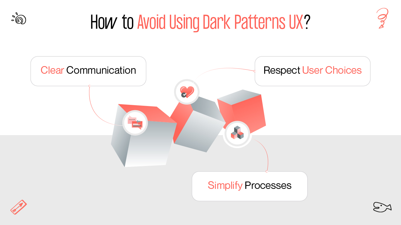 how to avoid dark patterns ux?