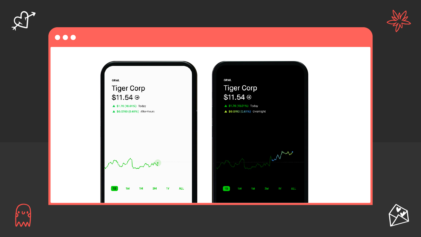 robinhood fintech ui example