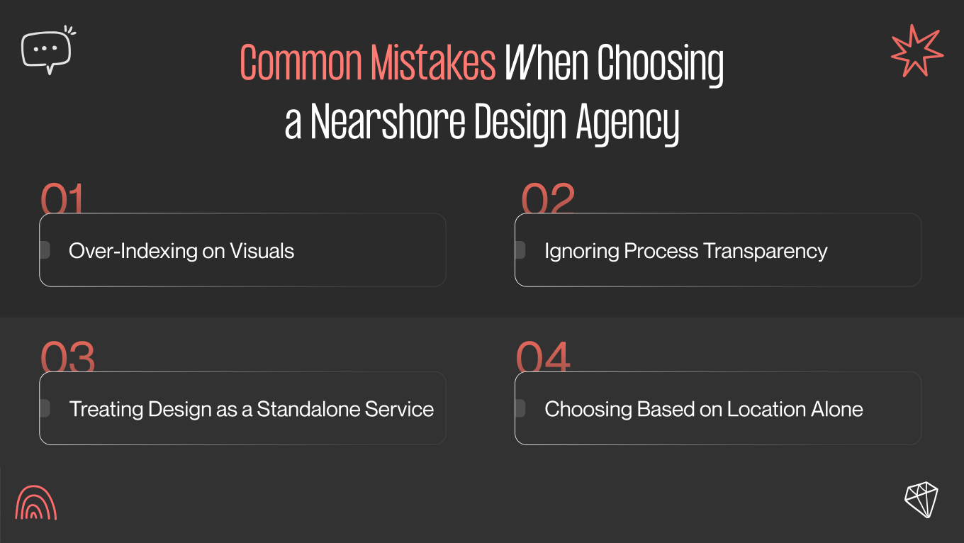 mistakes when choosing a nearshore agency
