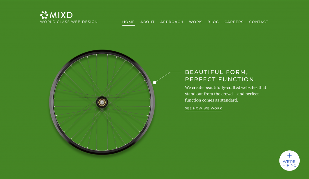 bright colors in minimalist design