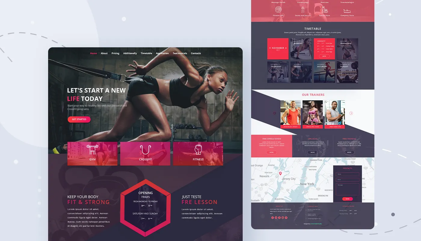 corporate website design types