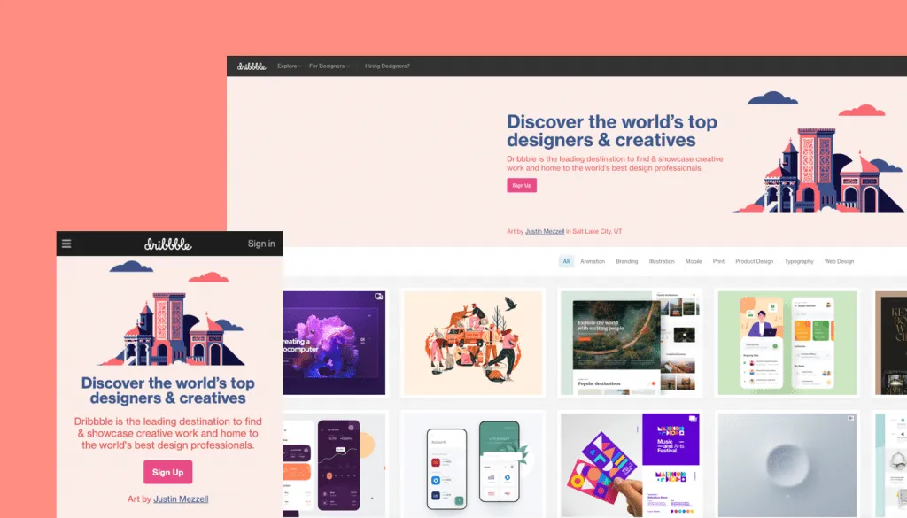 responsive web design examples