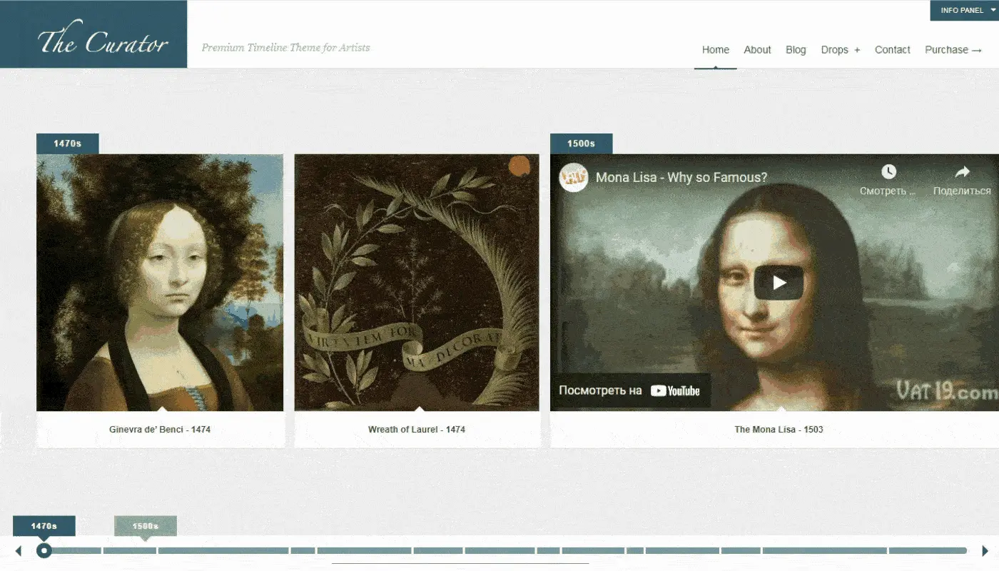 web design trend - horizontal scrolling