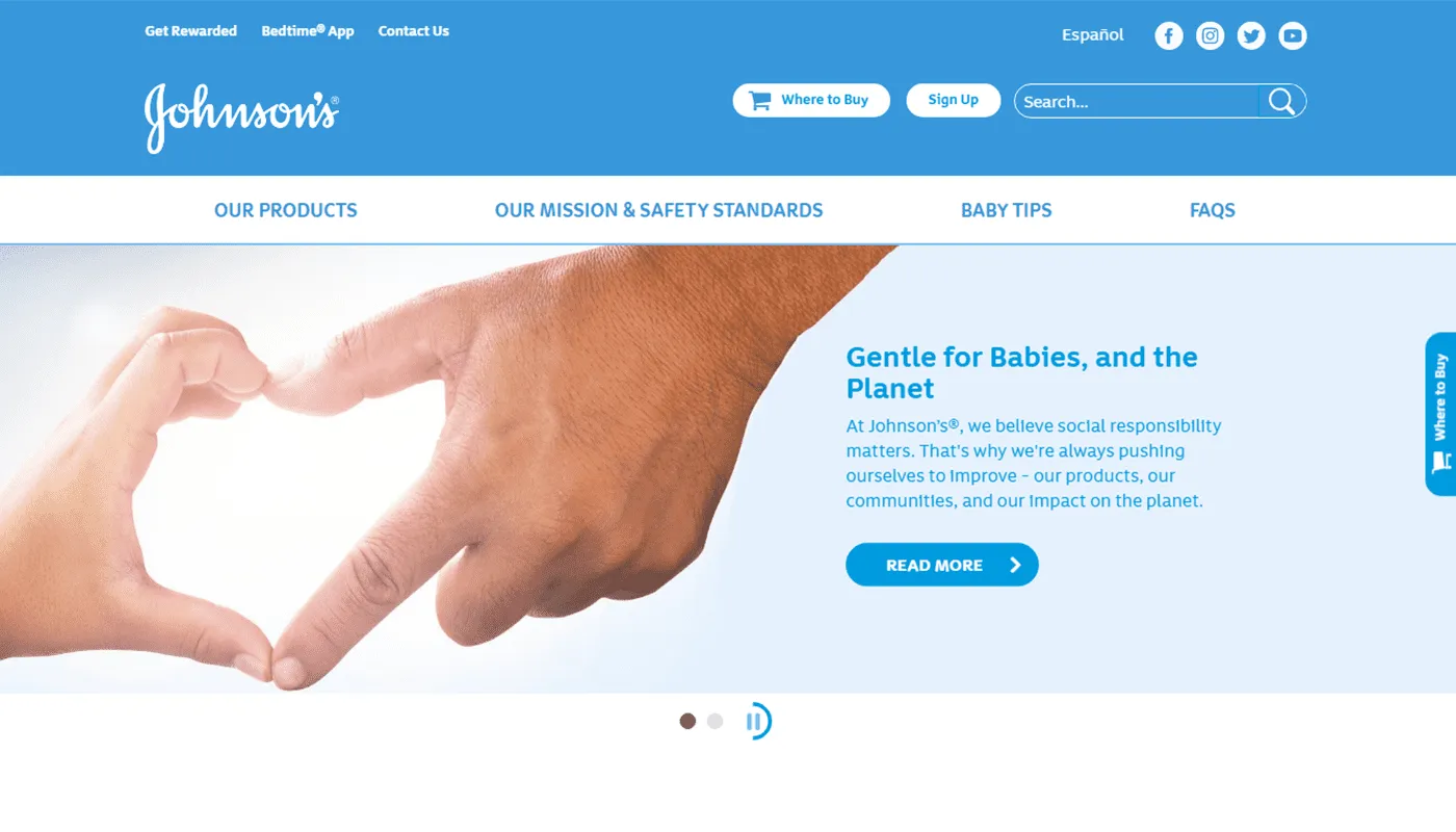 hero image web design examples that outline company benefits