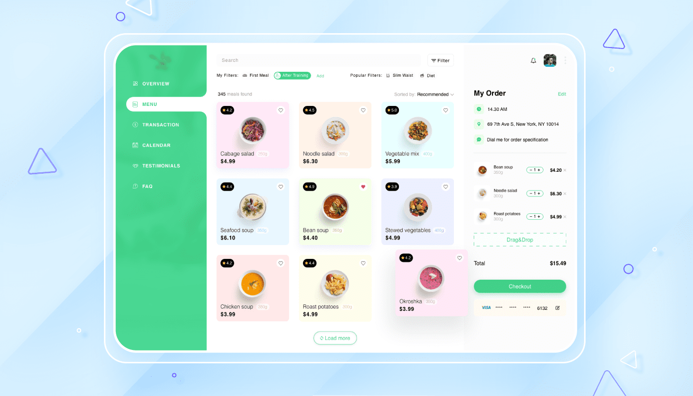 dashboard UI design adjustability
