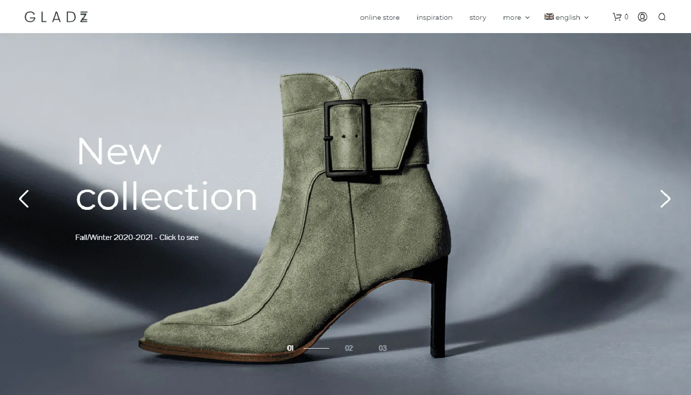 multiple hero image web design examples