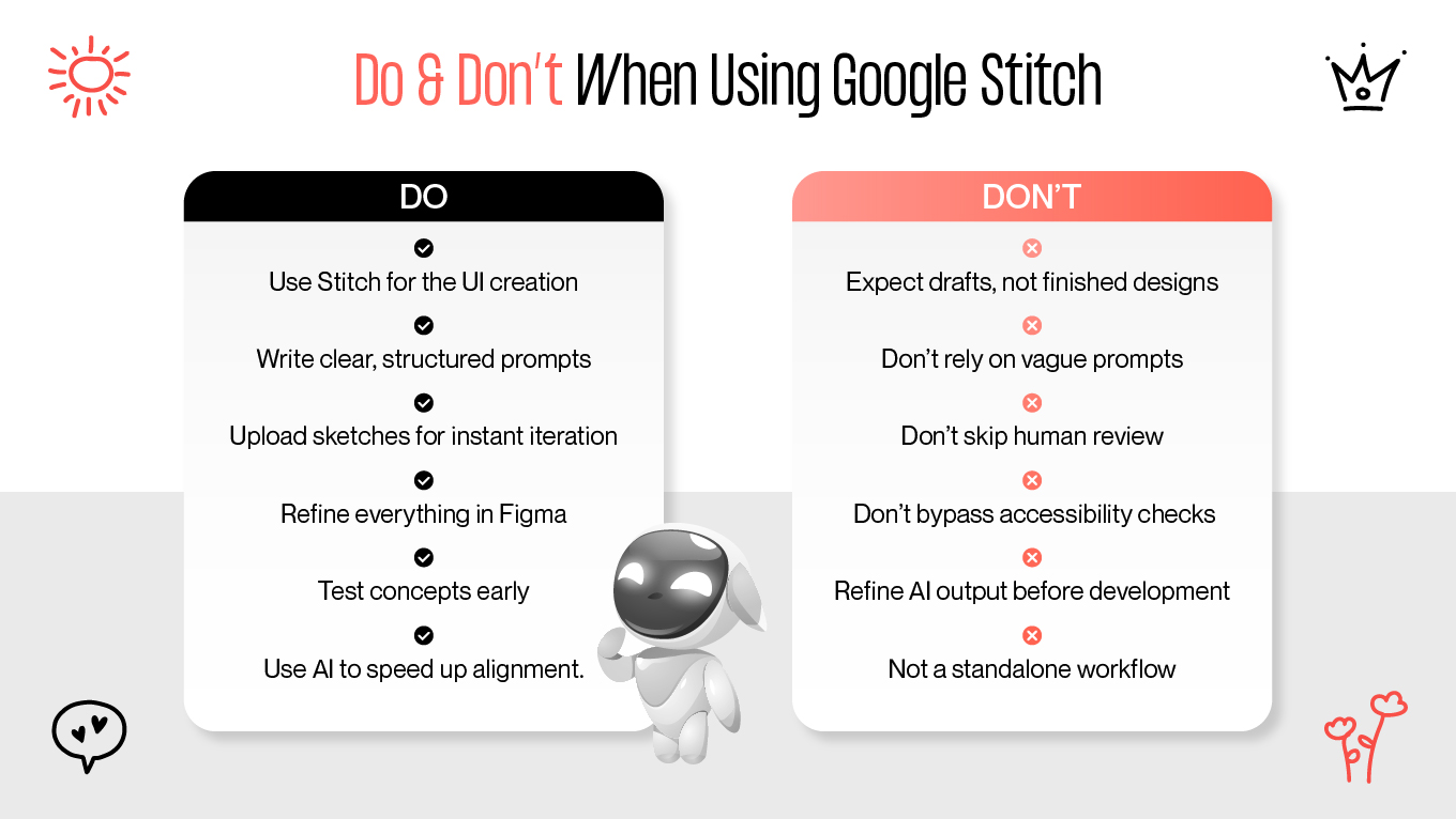 Do & Don&rsquo;t When Using Google Stitch