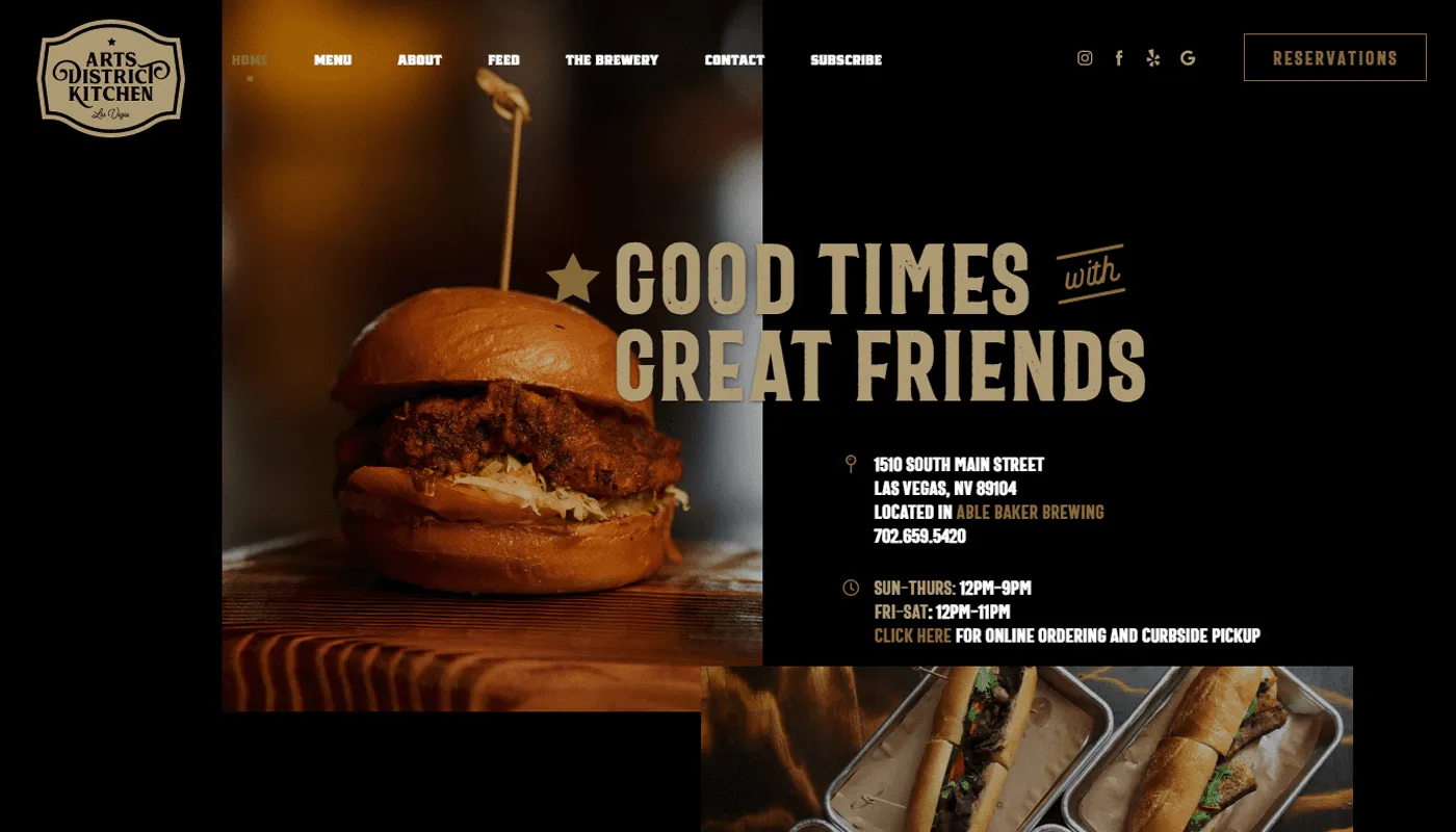 good example of retro fonts web design trends