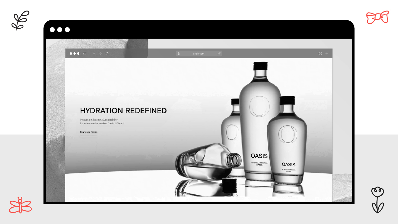Oasis Water: Purity Through Minimalist Logic