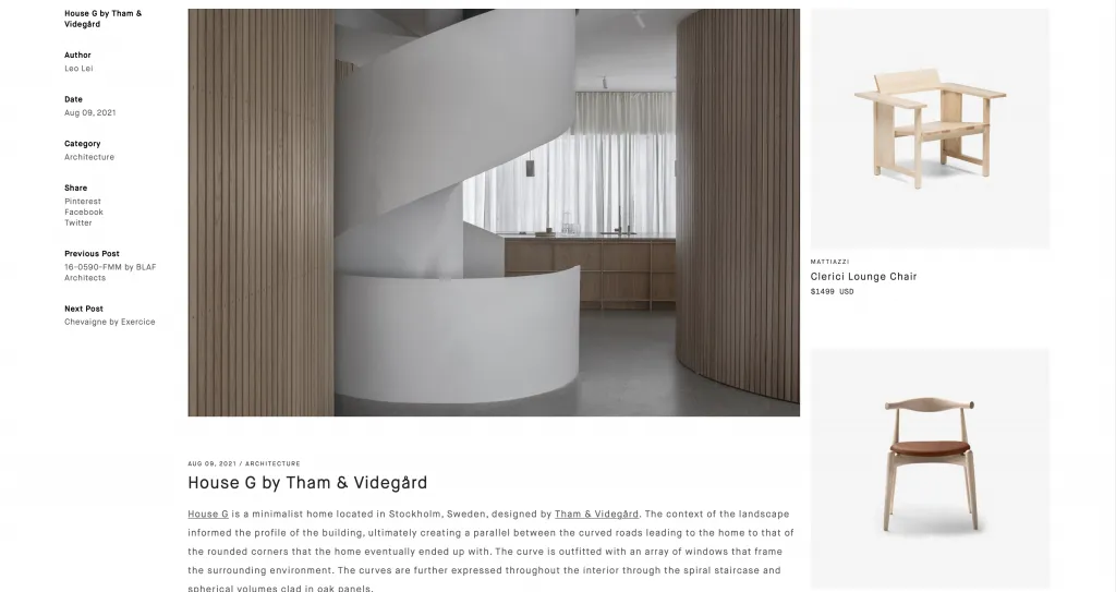 simple typography in minimalist design