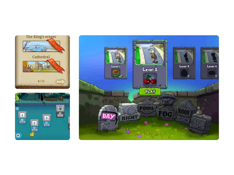 different kinds of sliders in-game app design