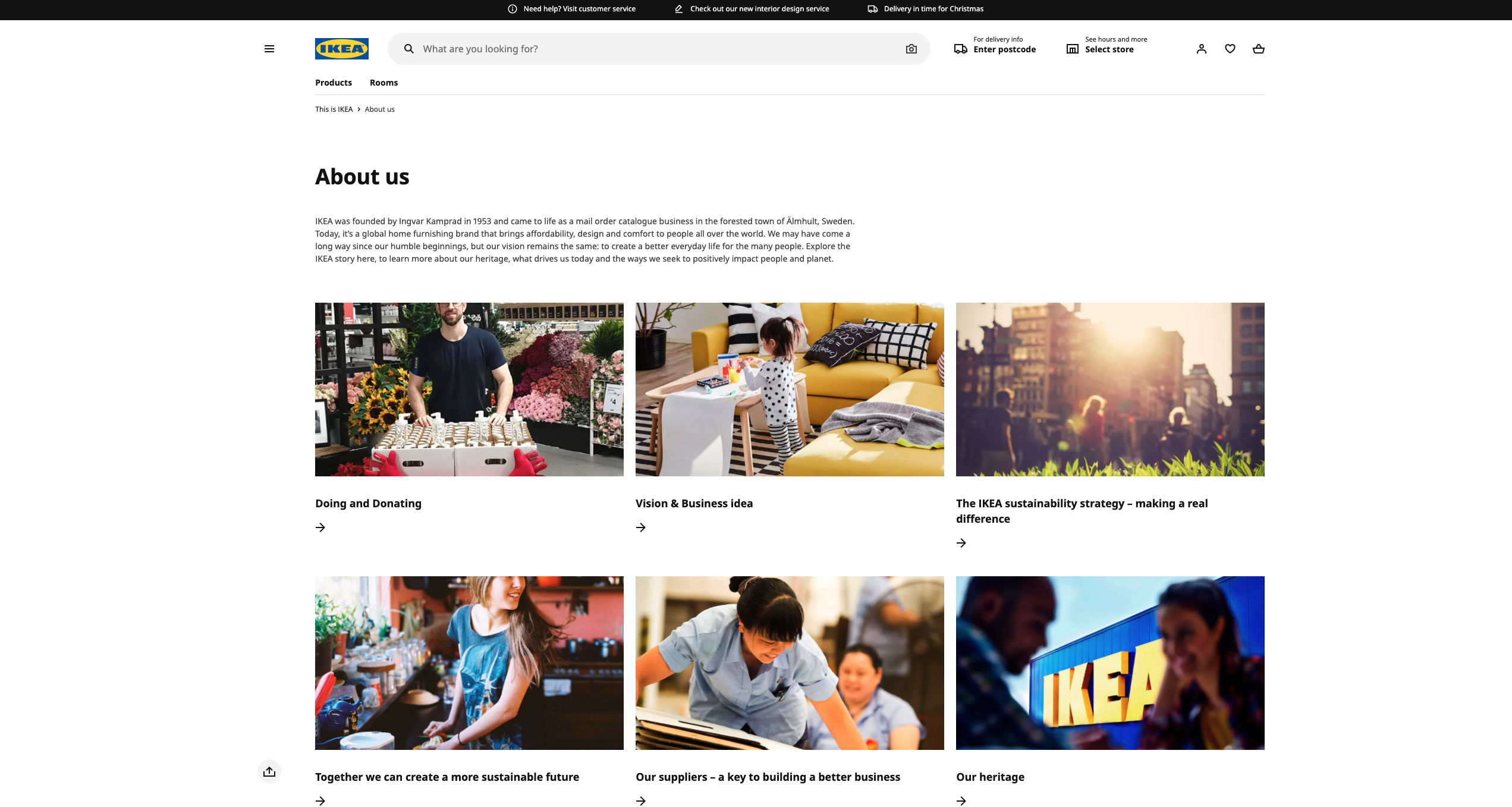 how to make a good about us page