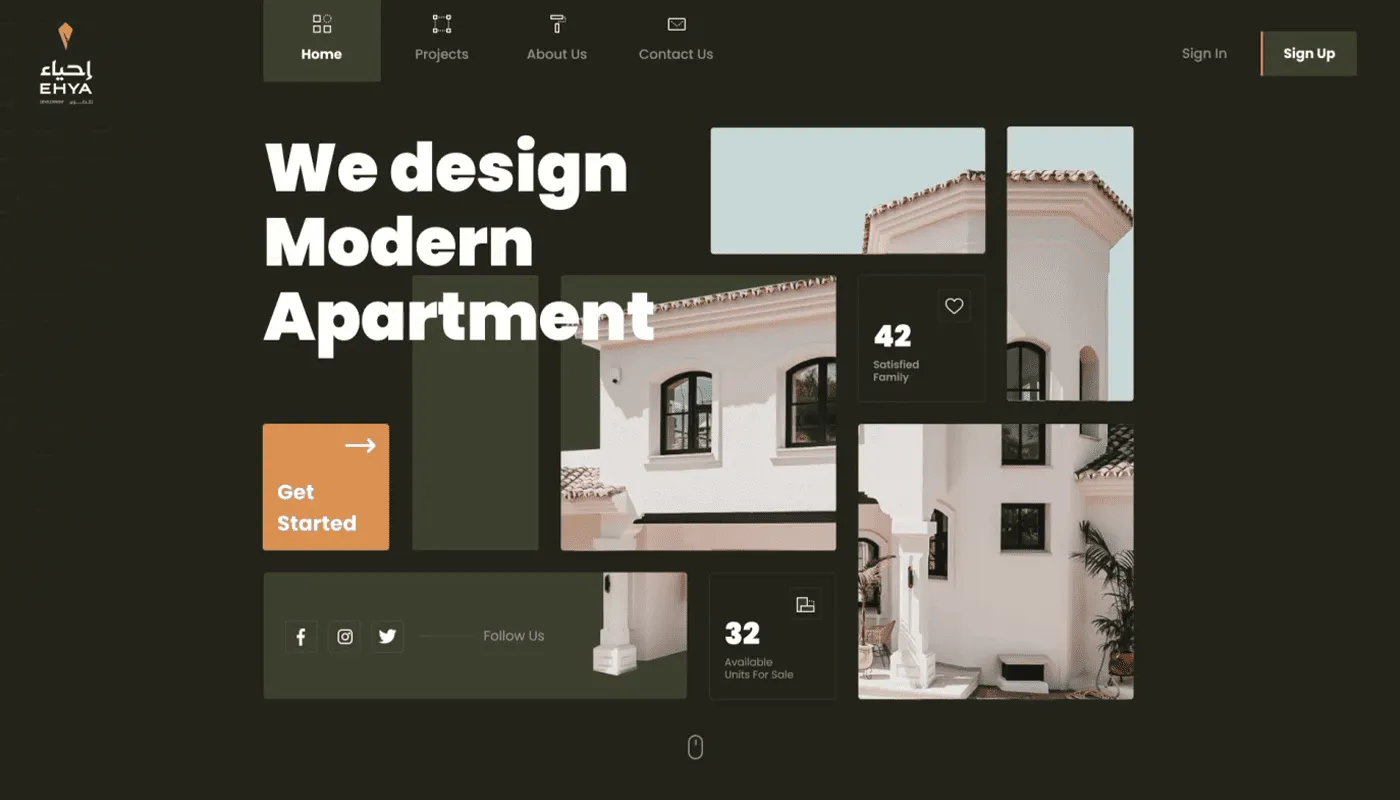 catching headline on a real estate website