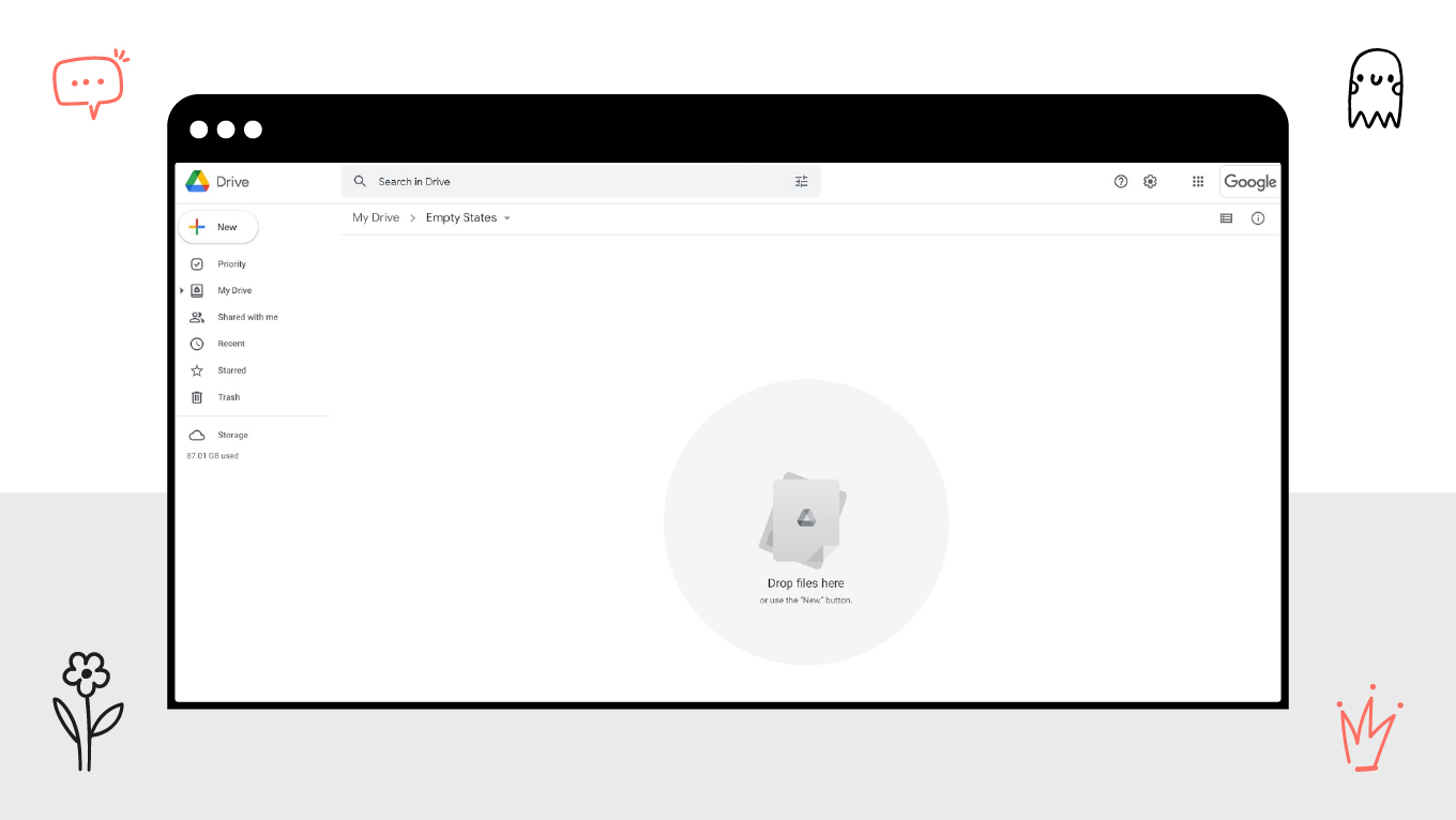 empty spaces ux microcopy