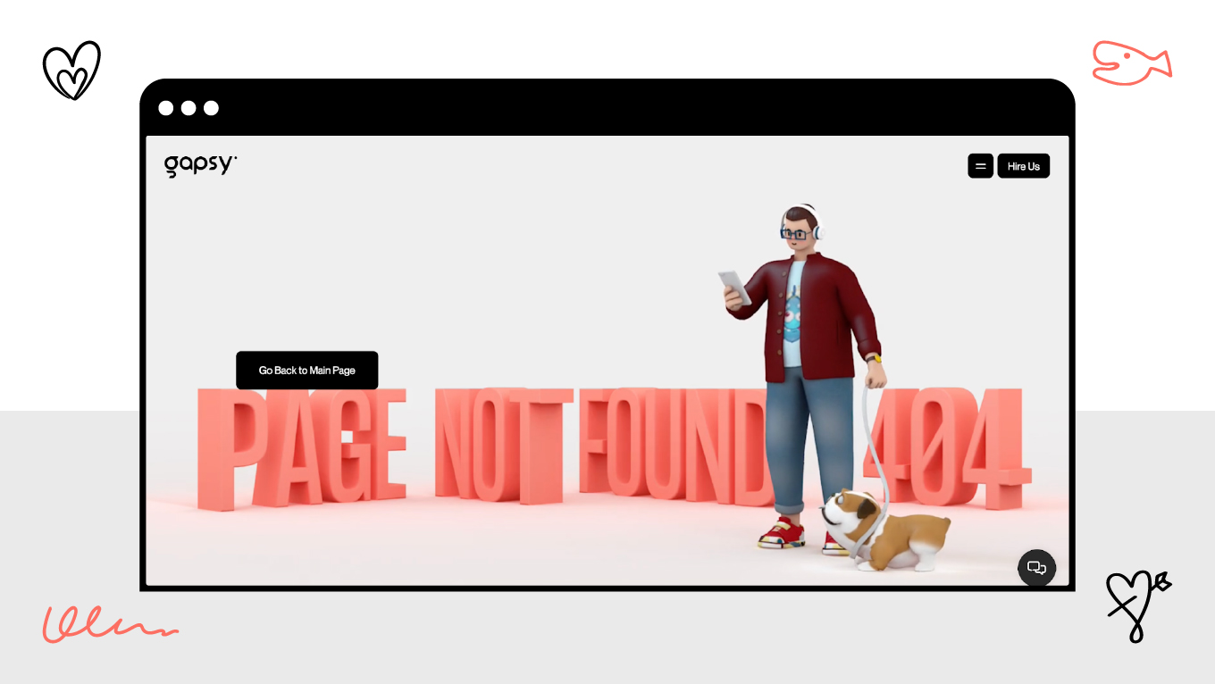 404 pages ux microcopy gapsy