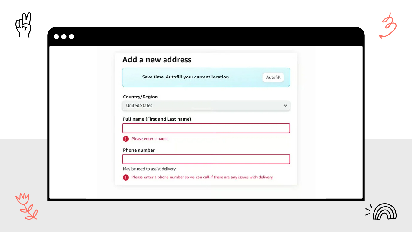form validation ux microcopy