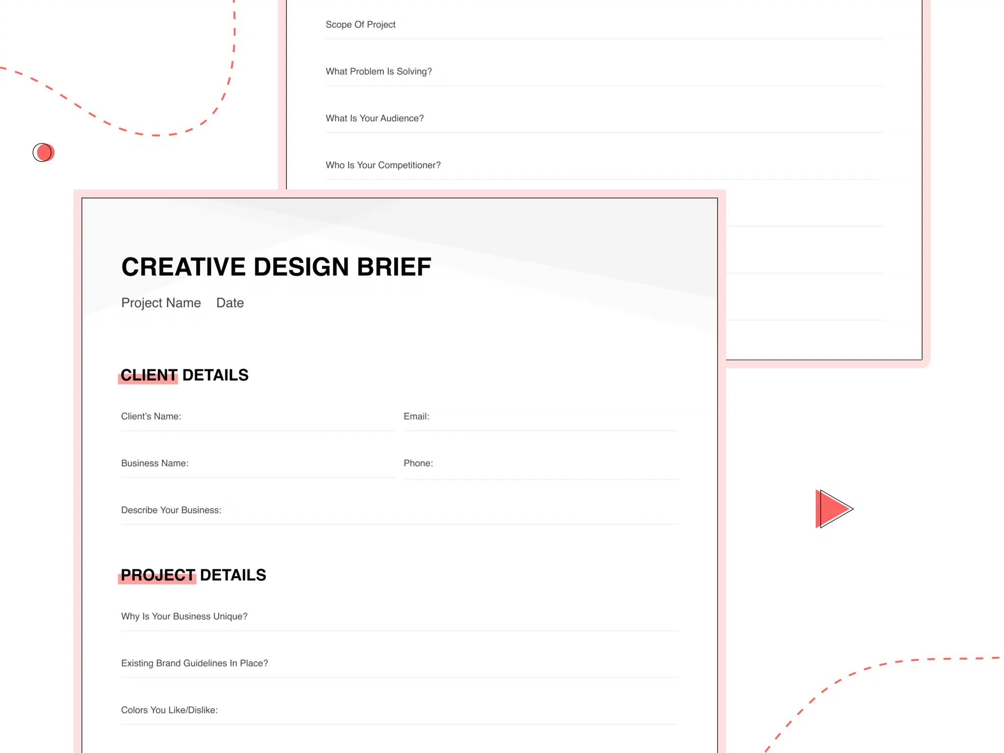 this is how web design brief looks like