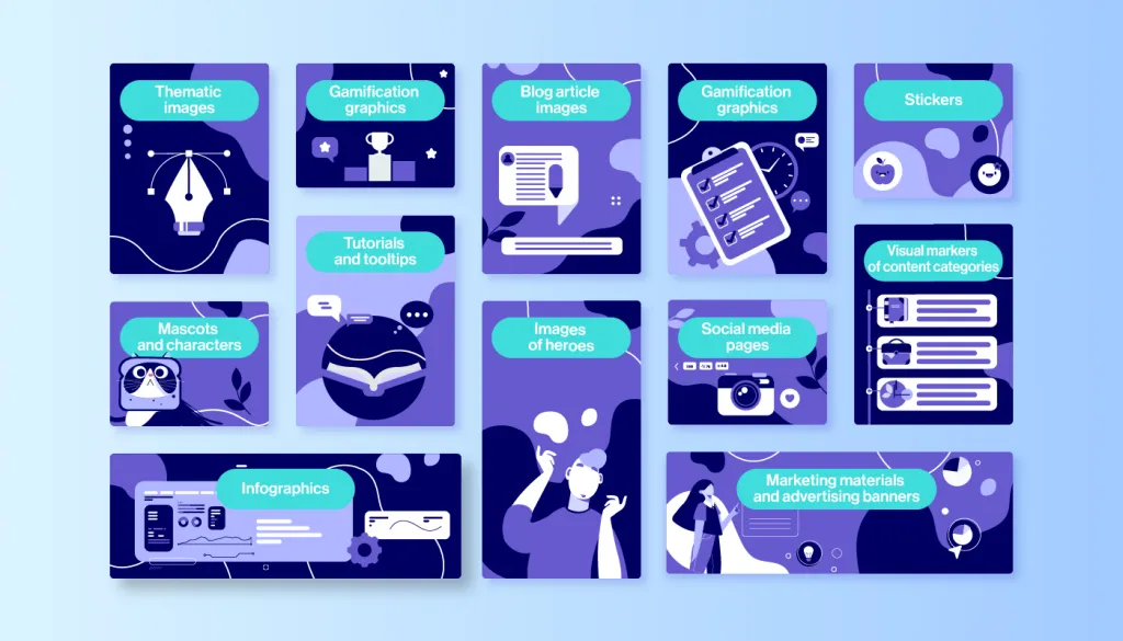 use of illustrations in design